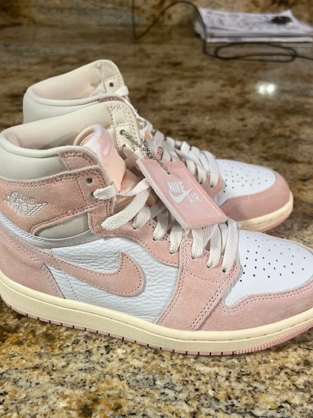 Nike Air Jordan 1 High Women’s Sneakers - Pink/White